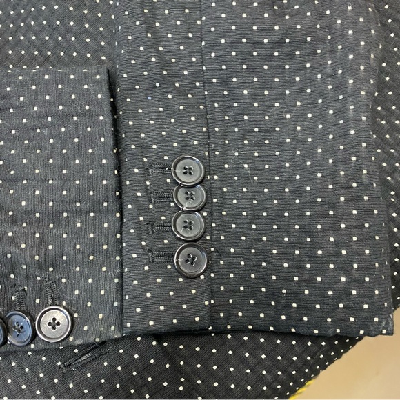 Ann Taylor Black & White Spotted Coat - Picture 5 of 8